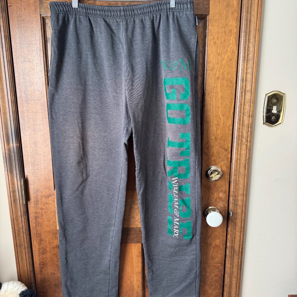 Jansport Gray William & Mary "GO TRIBE" Drawstring Waist Sweatpants X-Large
